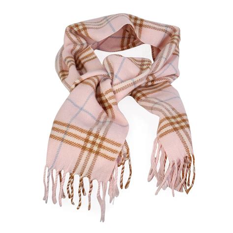 burberry pink nova check scarf|burberry pink check cashmere scarf.